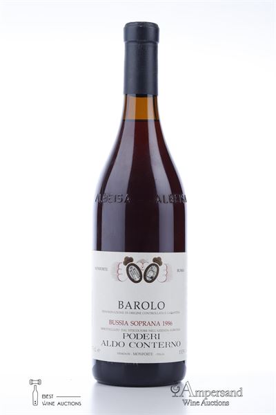 BAROLO BUSSIA SOPRANA 1986 - Aldo Conterno - 1 Bottle