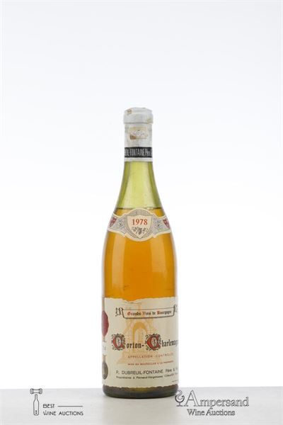 CORTON CHARLEMAGNE 1978 - Dubreuil Fontaine - 1 Bottle