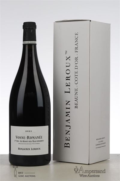VOSNE ROMANEE AU DESSUS DES MALCONSORTS 2021 - Benjamin Leroux - 1 Magnum - Oc 1