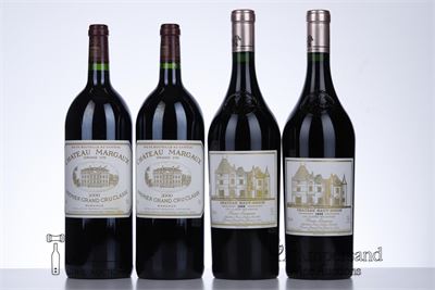CAISSE DUCLOT CARRE D'AS 2000 MAGNUMS  - 2 Haut Brion + 2 Latour + 2 Margaux + 2 Petrus - Owc 8
