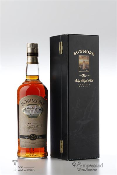 BOWMORE 25 Y  -  old bottling - Small Black Box - 1 Bottle - Oc 1