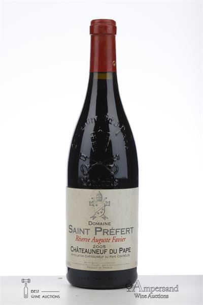 CHATEAUNEUF DU PAPE RESERVE AUGUSTE FAVIER 2005 - Domaine Saint Prefert - 1 Bottle