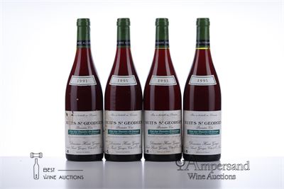 NUITS ST GEORGES CLOS DES PORRETS ST GEORGES 1991 - Henri Gouges - 4 Bottles