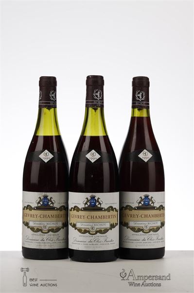 GEVREY CHAMBERTIN 1990 - Clos Frantin - 3 Bottles