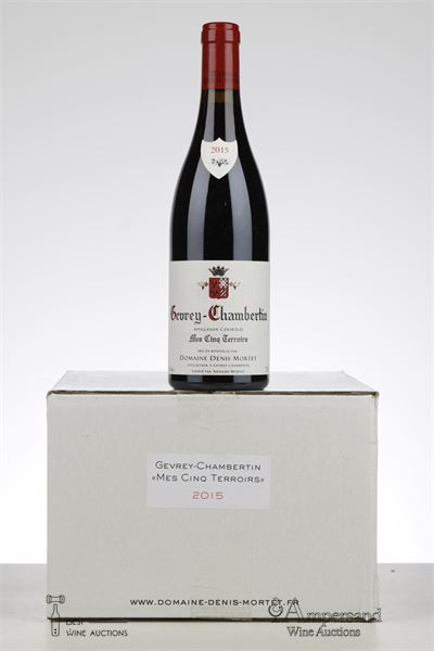 GEVREY CHAMBERTIN MES CINQ TERROIRS 2015 - Denis Mortet - 6 Bottles - Oc 6