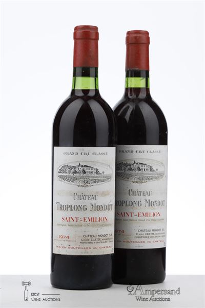 TROPLONG MONDOT 1974 - Mc - 2 Bottles