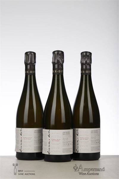 JACQUES SELOSSE SOUS LE MONT NV - Jacques Selosse - Degorge 2022 - 3 Bottles