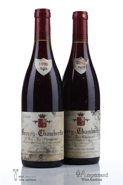 GEVREY CHAMBERTIN LES CHAMPEAUX 1996 - Denis Mortet - 2 Bottles