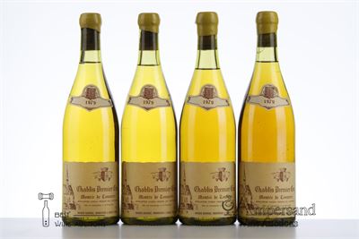 CHABLIS MONTEE DE TONNERRE 1979 - Raveneau - 4 Bottles