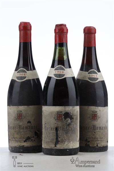 VOSNE ROMANEE 1964 - J Cacheux Blee - 3 Bottles