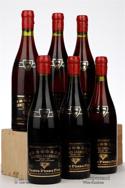 CHARMES CHAMBERTIN 1990 - Camus - 6 Bottles