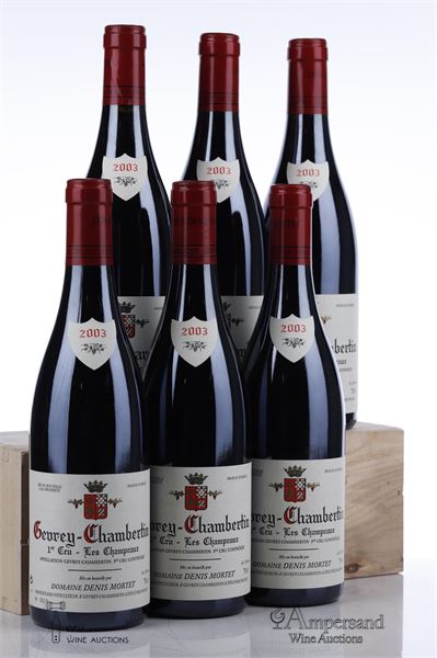 GEVREY CHAMBERTIN LES CHAMPEAUX 2003 - Denis Mortet - 6 Bottles
