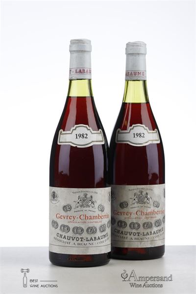 GEVREY CHAMBERTIN 1982 - Chauvot Labaume - 2 Bottles
