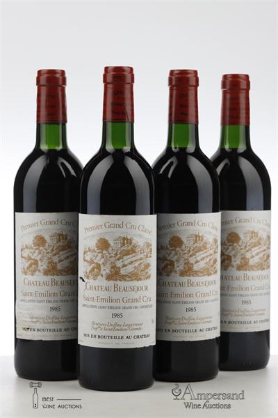 BEAUSEJOUR DUFFAU LAGARROSSE 1985 - Mc - 4 Bottles