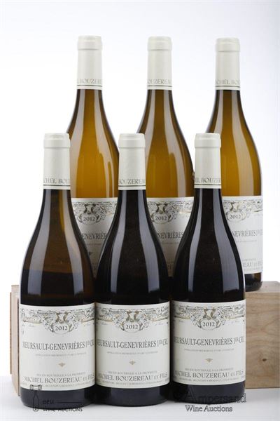 MEURSAULT GENEVRIERES 2012 - Michel Bouzereau - 6 Bottles