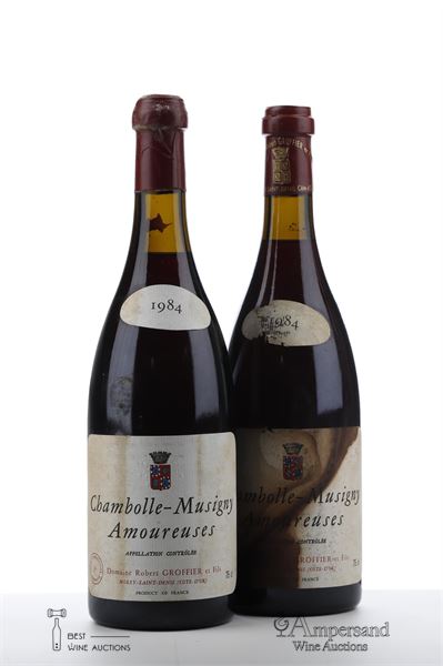 CHAMBOLLE MUSIGNY LES AMOUREUSES 1984 - Robert Groffier - 2 Bottles