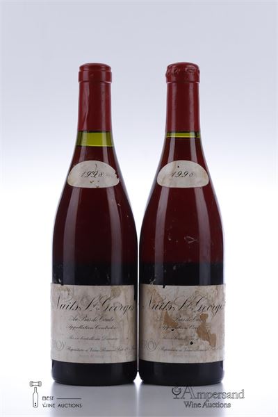 NUITS ST GEORGES AU BAS DE COMBE 1998 - Leroy - 2 Bottles