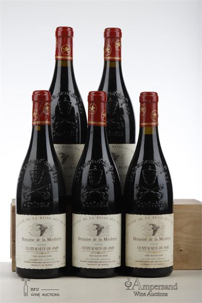 CHATEAUNEUF DU PAPE LA REINE DES BOIS 2000 - Domaine de la Mordoree - 5 Bottles