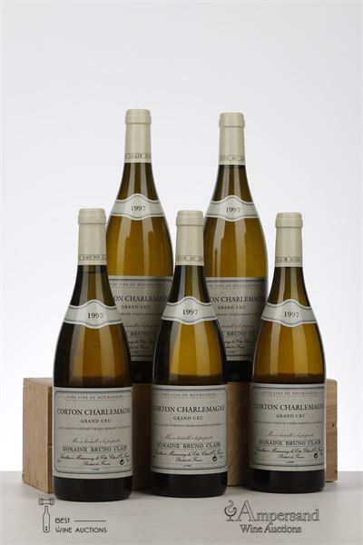 CORTON CHARLEMAGNE 1997 - Bruno Clair - 5 Bottles