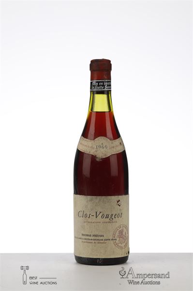 CLOS VOUGEOT 1969 - Thomas Freres - 1 Bottle