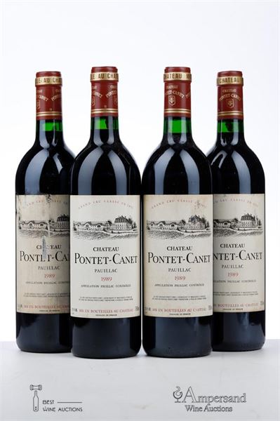 PONTET CANET 1989 - 4 Bottles