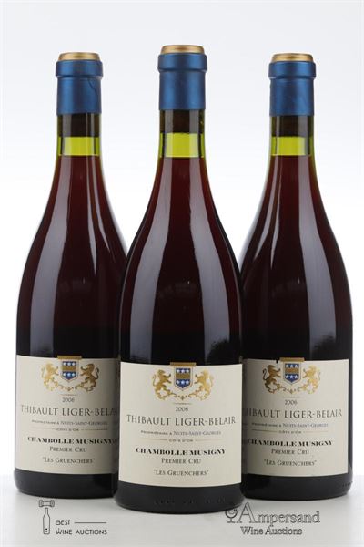 CHAMBOLLE MUSIGNY LES GRUENCHERS 2006 - Thibault Liger Belair - 3 Bottles