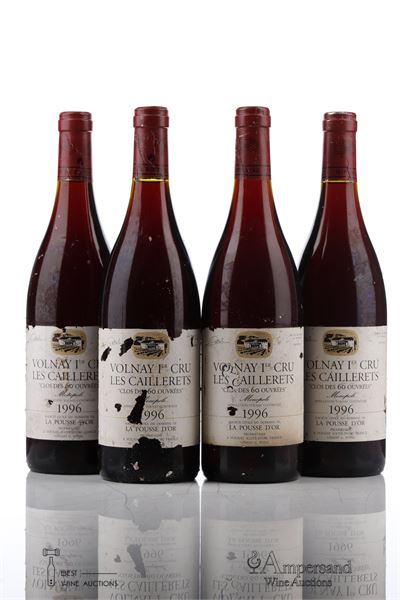 VOLNAY CAILLERETS CLOS DES 60 OUVREES 1996 - La Pousse D'Or - 4 Bottles