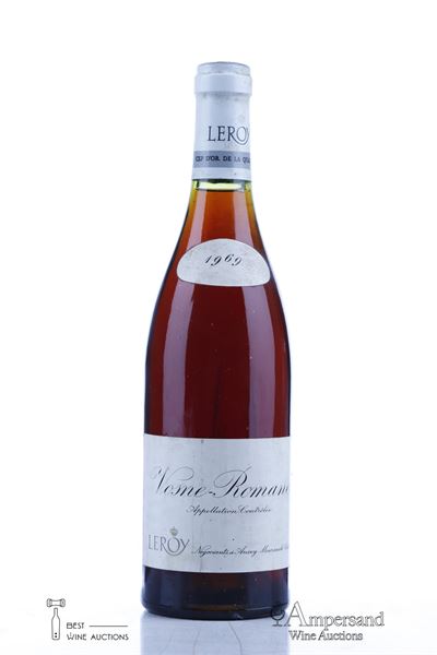 VOSNE ROMANEE 1969 - Leroy Negociant - 1 Bottle