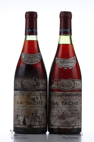 LA TACHE Domaine de la Romanee Conti 1976 - 2 Bottles