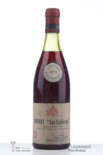 VOLNAY LES CAILLERETS TETE DE CUVEE 1973 - Jean Clerget - 1 Bottle