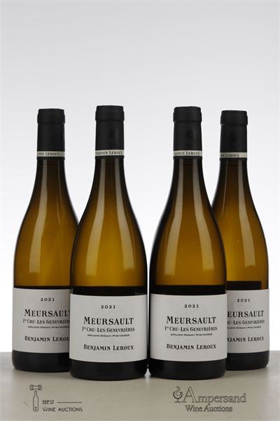 MEURSAULT LES GENEVRIERES 2021 - Benjamin Leroux - 4 Bottles