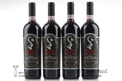 BRUNELLO DI MONTALCINO CASE BASSE RISERVA 1999 - Soldera  - 4 Bottles