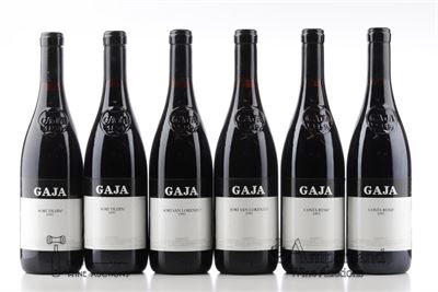 ASSORTMENT GAJA ( 2* SORI TILDIN 2*COSTA RUSSI 2* SORI SAN LORENZO ) 1995 - Gaja - 1 Bottle - Owc 6