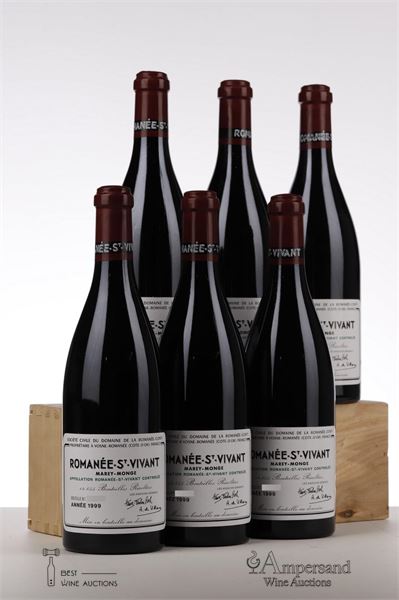 ROMANEE ST VIVANT 1999 - Domaine de la Romanee Conti - 6 Bottles - Owc 6