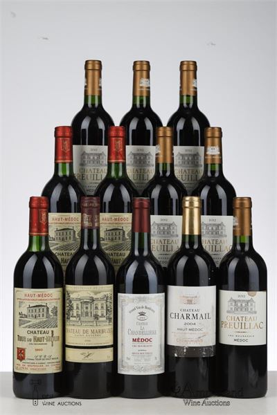 LOT BORDEAUX MIXED - Mc - 12 Bottles