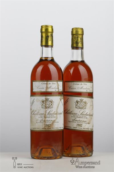 SUDUIRAUT CREME DE TETE CUVEE MADAME 1982 - Mc - 2 Bottles