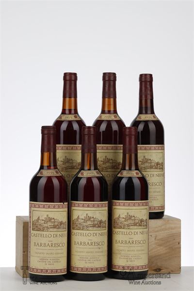 BARBARESCO VIGNETO SANTO STEFANO 1971 - Castello di Neive - 6 Bottles