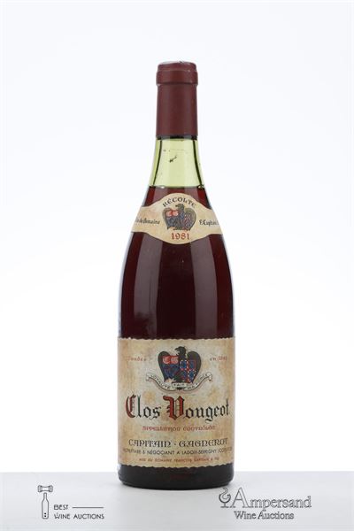 CLOS VOUGEOT 1981 - Capitain Gagnerot - 1 Bottle
