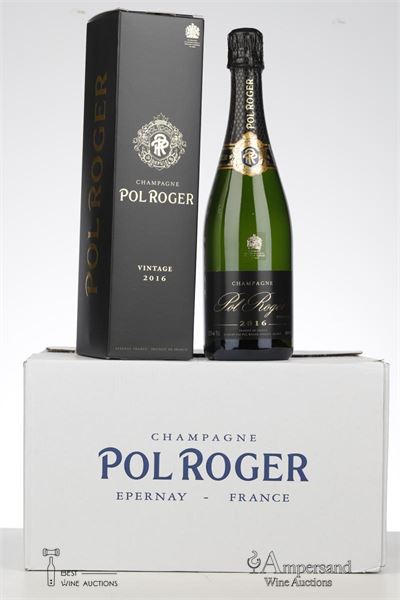 POL ROGER VINTAGE BRUT 2016 - Pol Roger - 6 Bottles - Oc 1