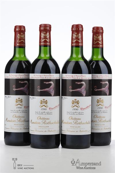 MOUTON ROTHSCHILD 1990 - Mc - 4 Bottles