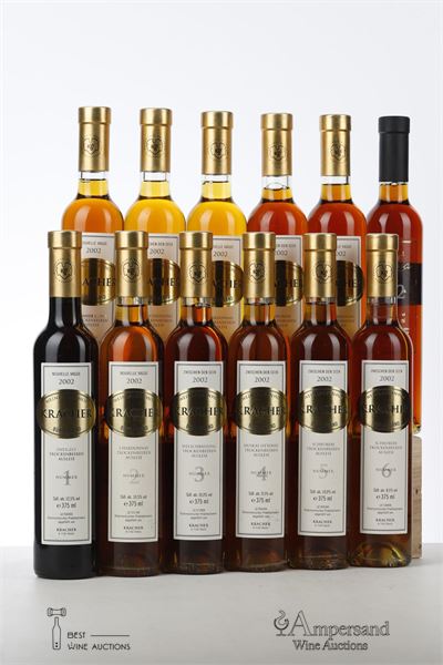 KRACHER TROCKENBEERENAUSLESE KOLLEKTION BOX 2002 - Alois Kracher 1 of 320 boxes - 12 x 0,375Ltr - Owc 12