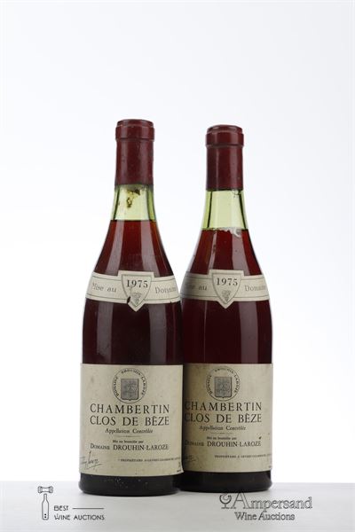 CHAMBERTIN CLOS DE BEZE 1975 - Drouhin Laroze - 2 Bottles