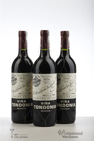VINA TONDONIA RESERVA 2008 - R. Lopez de Heredia - 3 Bottles