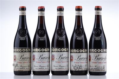 BAROLO RISERVA 1967 - Giacomo Borgogno - 10 Bottles