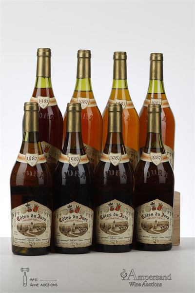 COTES DU JURA BLANC 1987 - Jean Bourdy - 8 Bottles