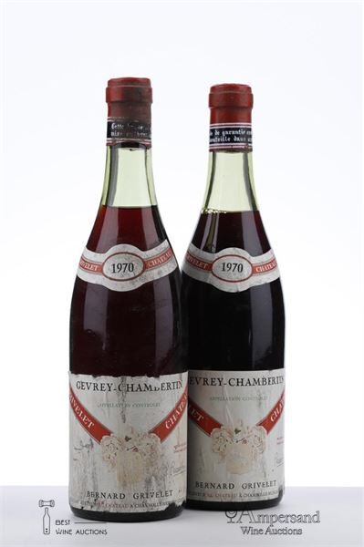 GEVREY CHAMBERTIN 1970 - Grivelet - 2 Bottles