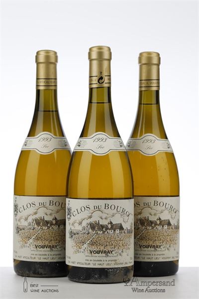 VOUVRAY CLOS DU BOURG SEC 1993 - Huet - 3 Bottles