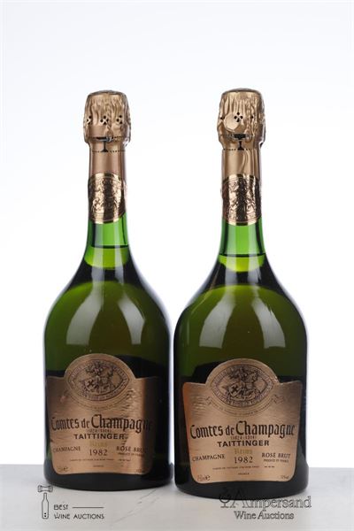 TAITTINGER COMTES DE CHAMPAGNE ROSE 1982 - Taittinger - 2 Bottles