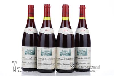 VOLNAY SANTENOTS 1989 - Jacques Prieur - 4 Bottles