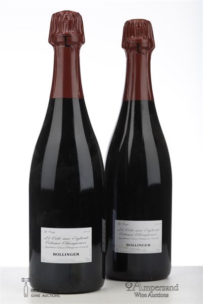 COTEAUX CHAMPENOIS ROUGE LA COTE AUX ENFANTS 2009 - Bollinger - 2 Bottles